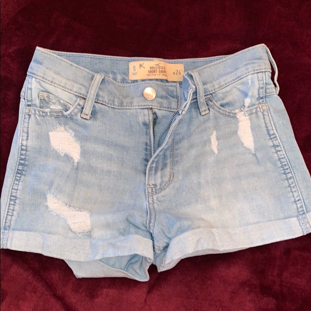 Hollister shorts high rise (medium wash)